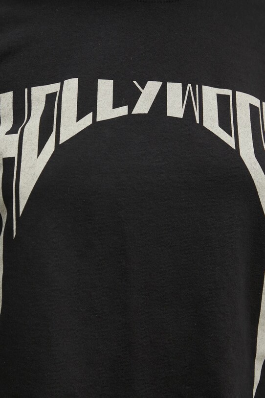 Бавовняна футболка Rick Owens DRKSHDW Cropped Small Level T DS01E3207.RNEP2 чорний