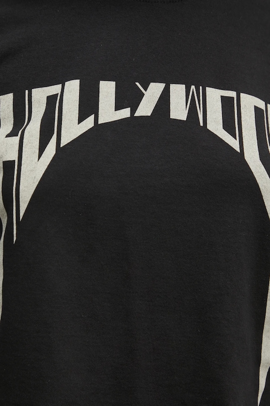 Хлопковая футболка Rick Owens DRKSHDW Cropped Small Level T DS01E3207.RNEP2 чёрный