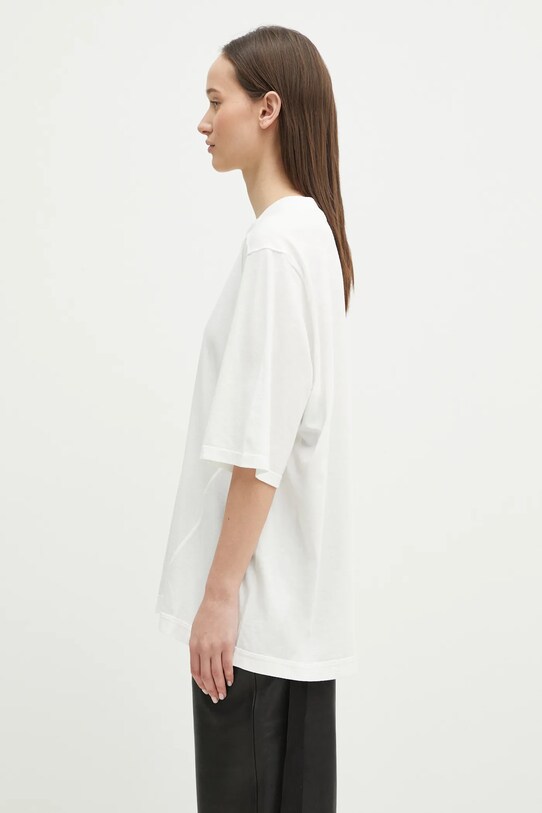 Rick Owens t-shirt bawełniany Walrus T DS01E3201.RN biały SS25