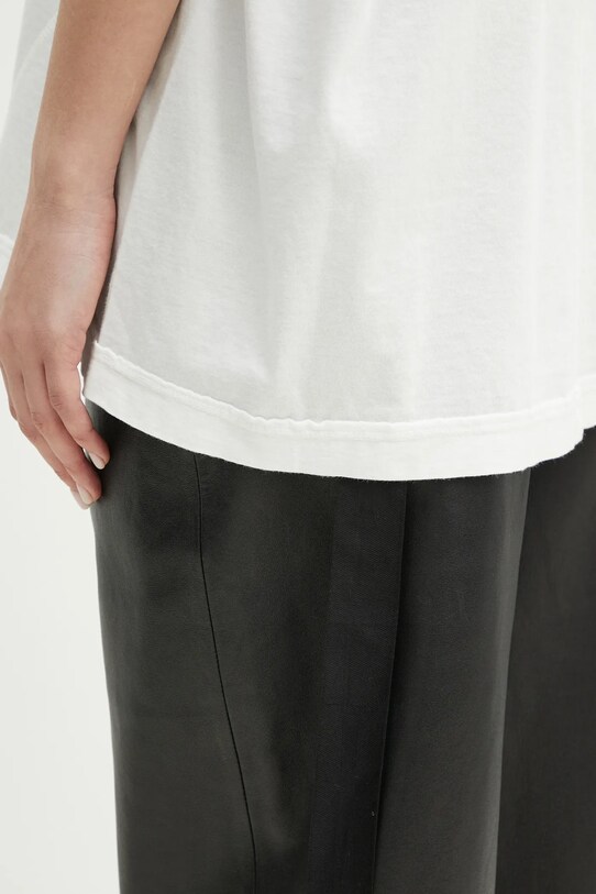 Rick Owens t-shirt bawełniany Walrus T biały DS01E3201.RN