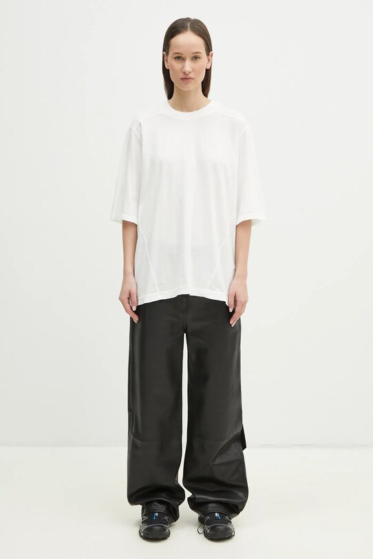 Rick Owens t-shirt bawełniany Walrus T DS01E3201.RN biały