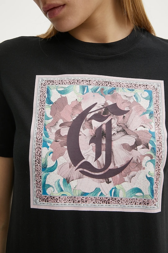 Just Cavalli t-shirt in cotone 78PAHC12.CJ600 nero