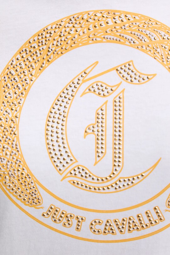 Just Cavalli t-shirt in cotone 78PAHE13.CJ110 bianco