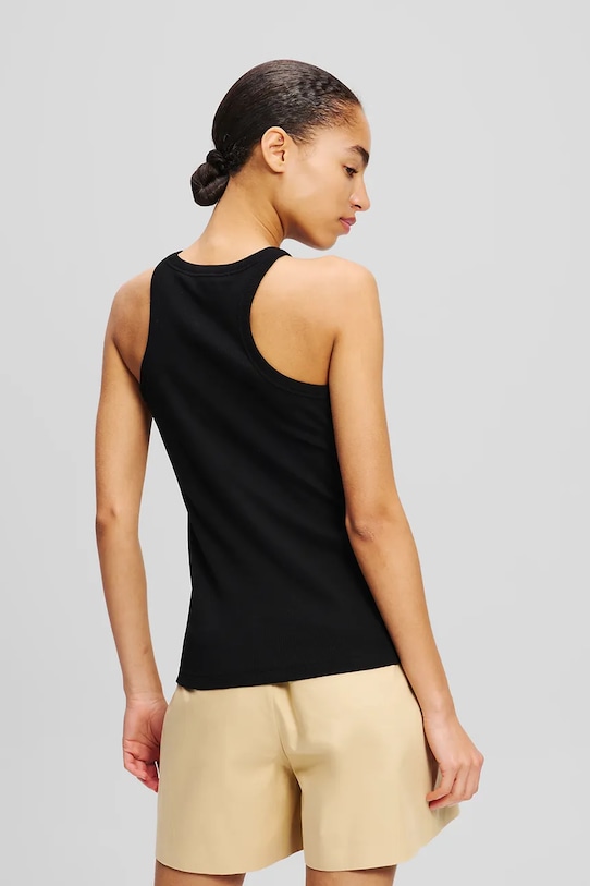 Karl Lagerfeld top A2W17107 czarny SS25