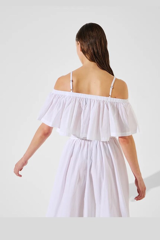 Karl Lagerfeld top bawełniany A2W46042 biały SS25