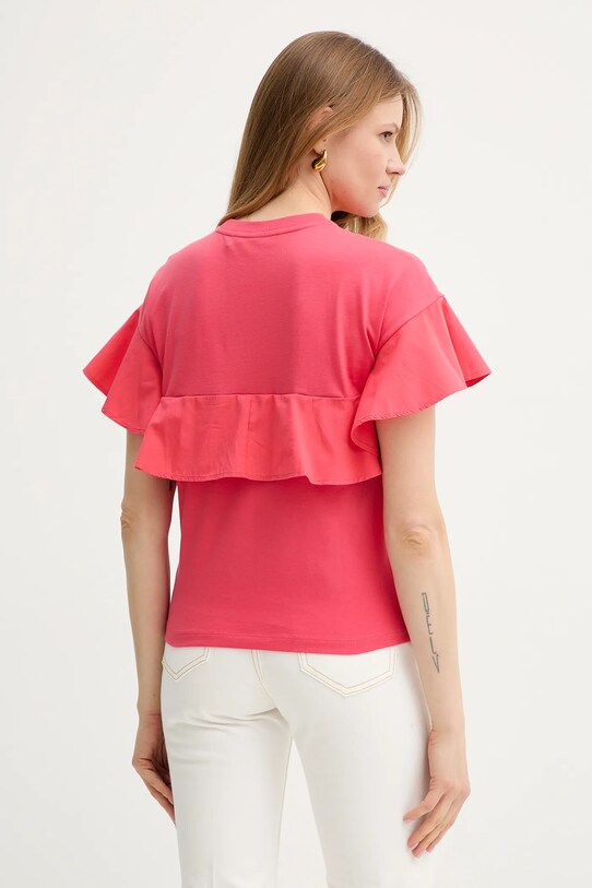 Odzież Karl Lagerfeld t-shirt bawełniany A2W17063 różowy
