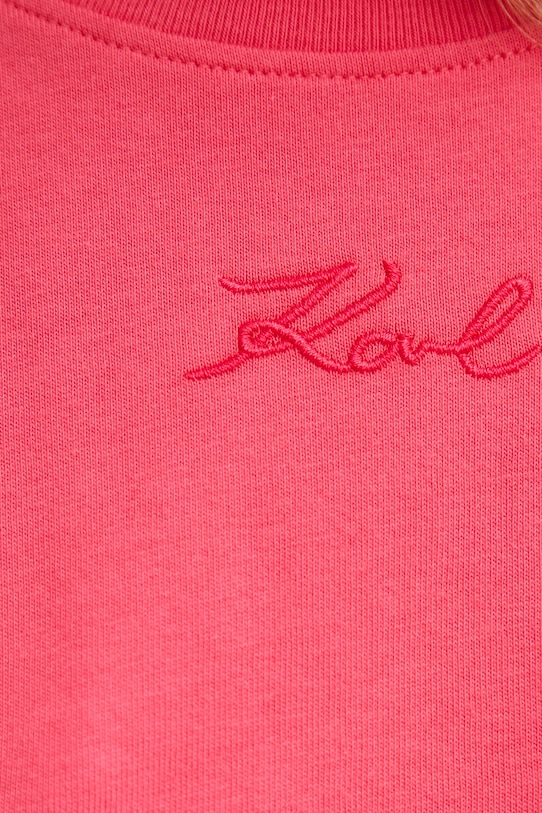 Karl Lagerfeld tricou din bumbac A2W17063 roz