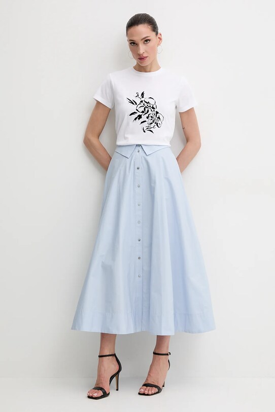 Karl Lagerfeld tricou din bumbac A2W17058 alb SS25