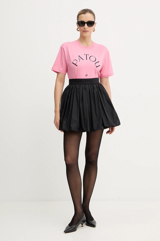 Patou t-shirt bawełniany JE1369999 różowy AW25