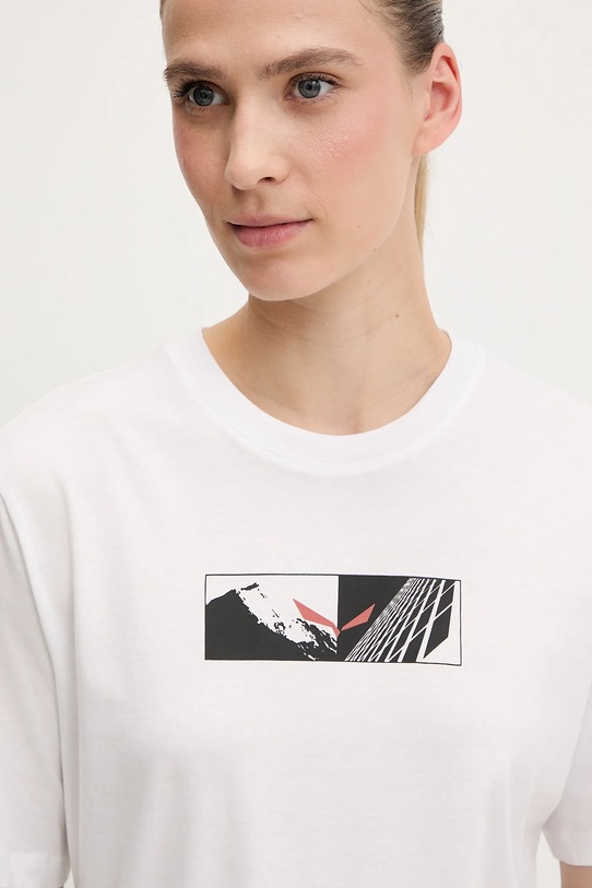 Salewa tricou sport Eagle Hybrid Loose alb 00.0000029105