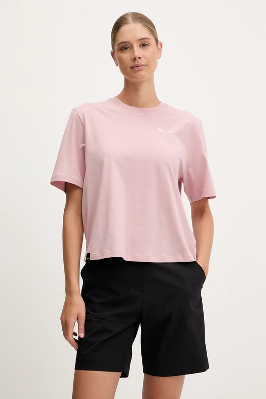 Odzież Salewa t-shirt sportowy Eagle Sunset 00.0000029107 różowy