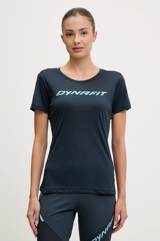 Dynafit maglietta sportiva Traverse sovrastampa blu navy 08.0000070671