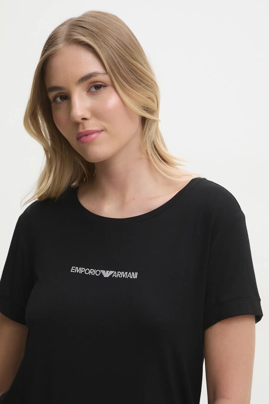 Ρούχα Μπλουζάκι lounge Emporio Armani Underwear EW000780.AF12192 μαύρο