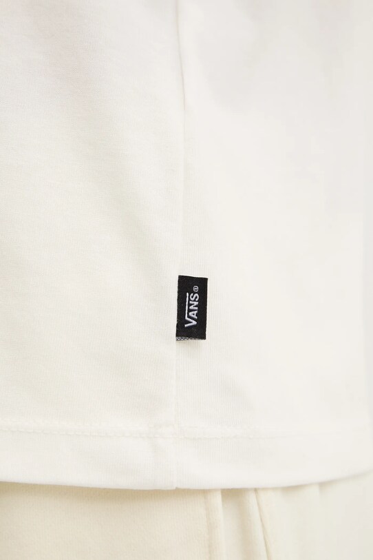 Vans t-shirt bawełniany VN000JDKD0D1 beżowy