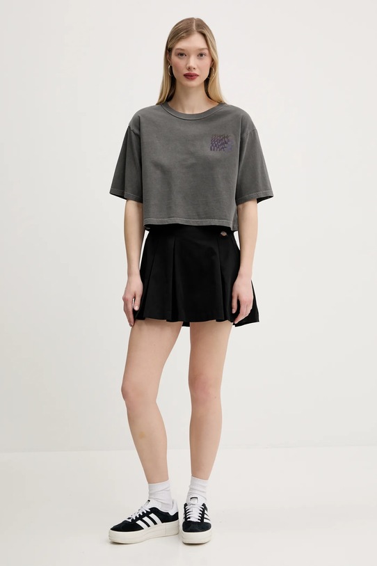 Vans t-shirt bawełniany VN000M7ABLK1 szary SS25