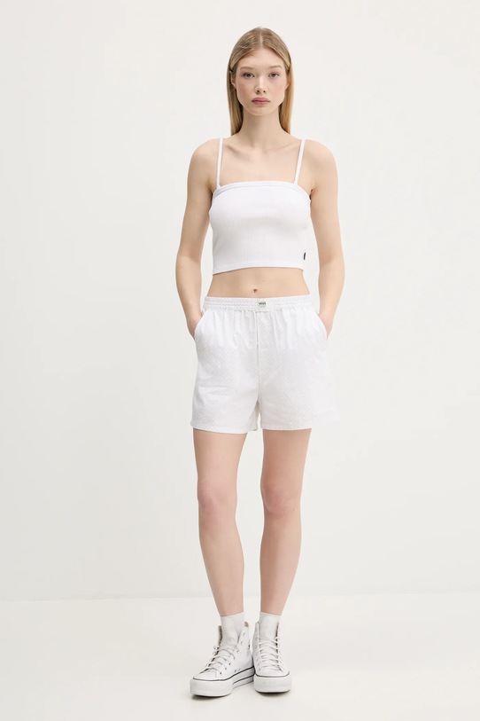 Vans top din bumbac VN000M8UWHT1 alb SS25