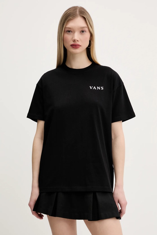 Îmbrăcăminte Vans tricou din bumbac VN000MCFBLK1 negru