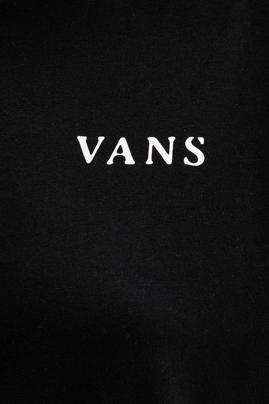 Vans tricou din bumbac VN000MCFBLK1 negru