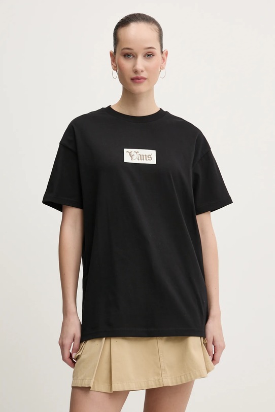 Îmbrăcăminte Vans tricou din bumbac VN000MCGBLK1 negru