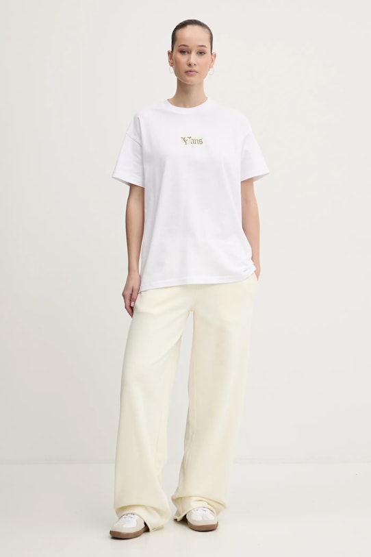 Vans tricou din bumbac VN000MCGWHT1 alb SS25