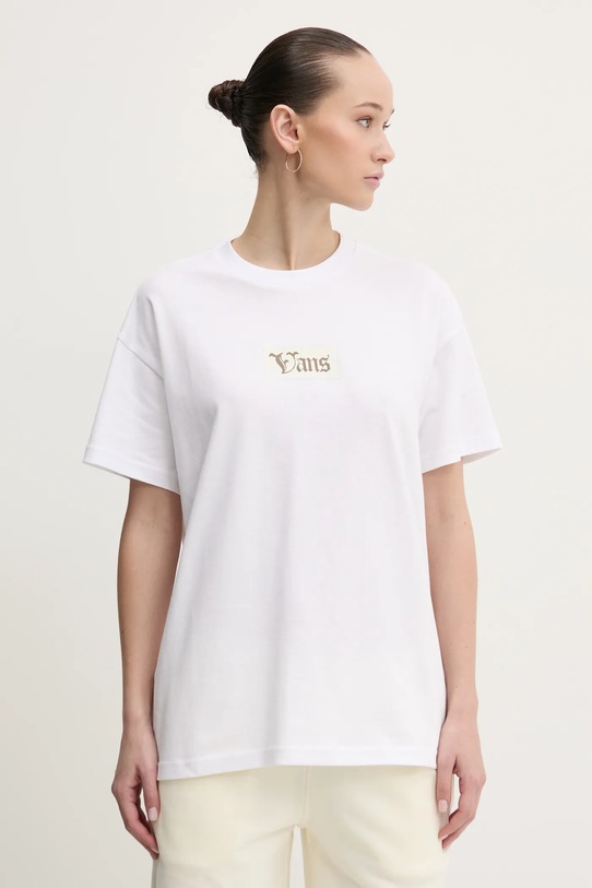 Îmbrăcăminte Vans tricou din bumbac VN000MCGWHT1 alb