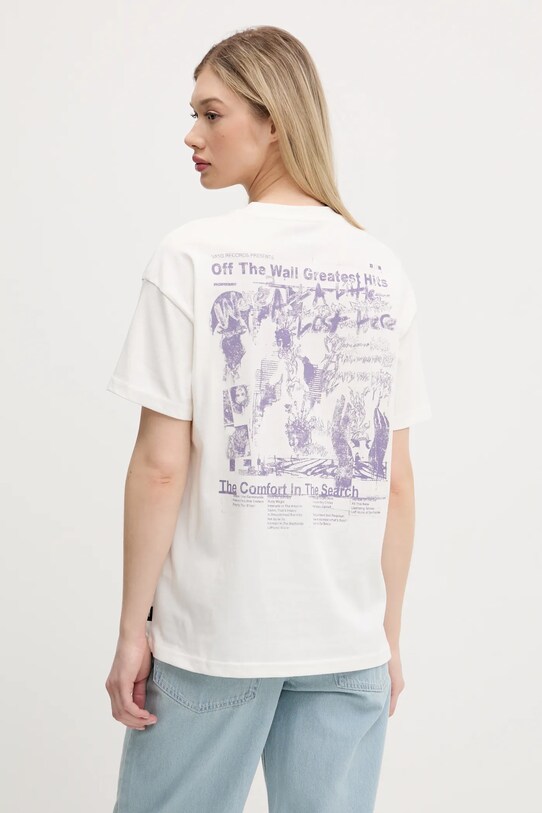 Îmbrăcăminte Vans tricou din bumbac VN000MCKFS81 alb