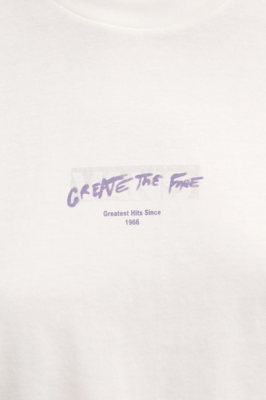 Bavlněné tričko Vans bílá VN000MCKFS81