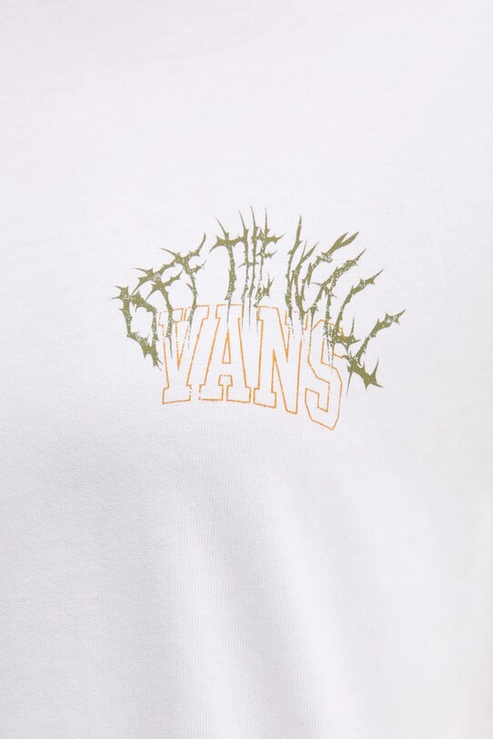 Bavlnené tričko Vans VN000MCNWHT1 biela