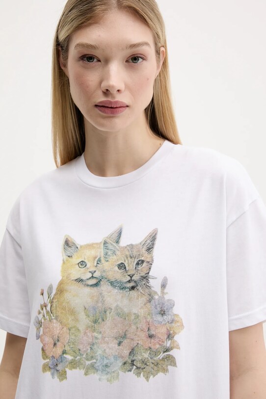 Vans t-shirt bawełniany biały VN000MD2WHT1