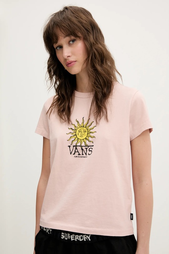 Bavlnené tričko Vans oranžová VN000NX9O3N1