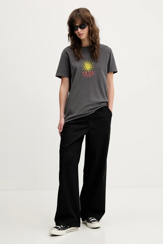 Vans t-shirt in cotone VN000NXA1O71 grigio SS25