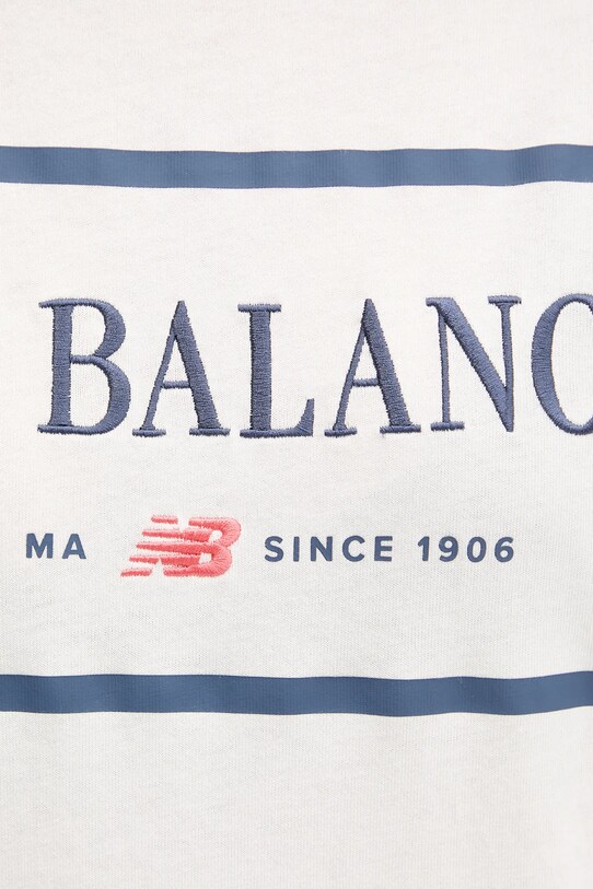 Bavlnené tričko New Balance WT51910SST béžová