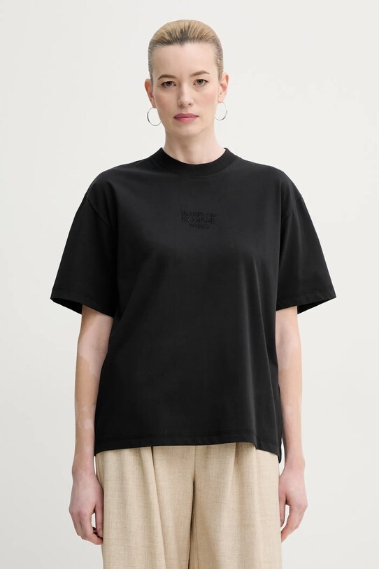 ISABELLE BLANCHE tricou imprimeu negru IS25SS.T053.T013