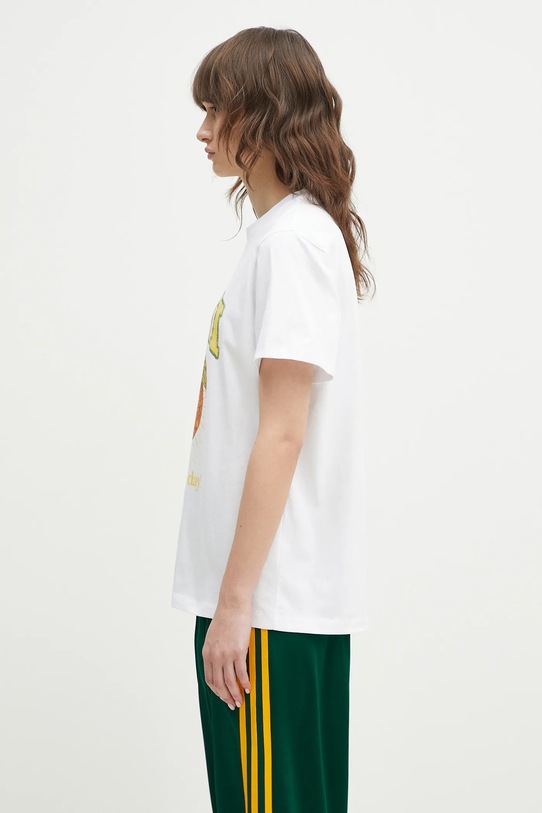 GANNI maglietta in cotone Basic Jersey Peach Relaxed T3529 bianco SS25