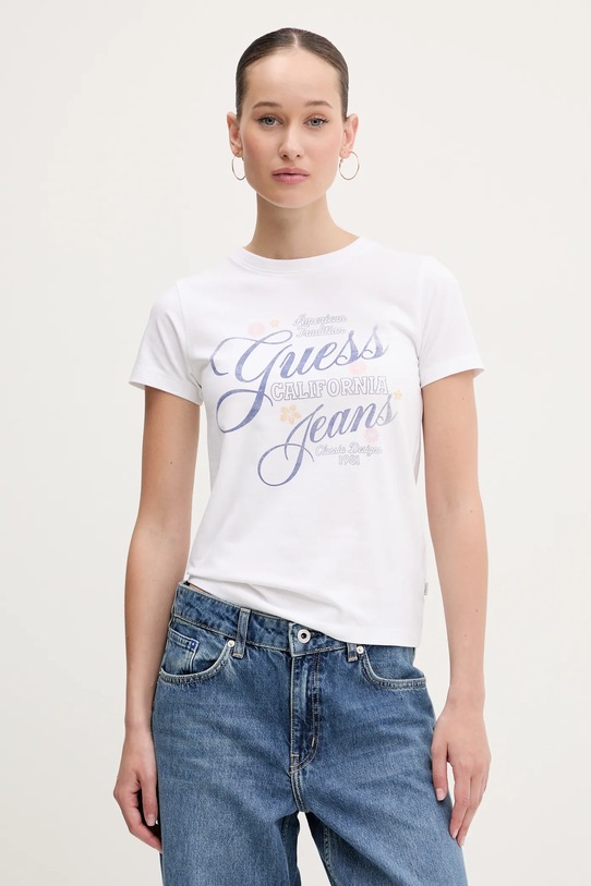 Футболка Guess Jeans slim белый W5GI24.J1314