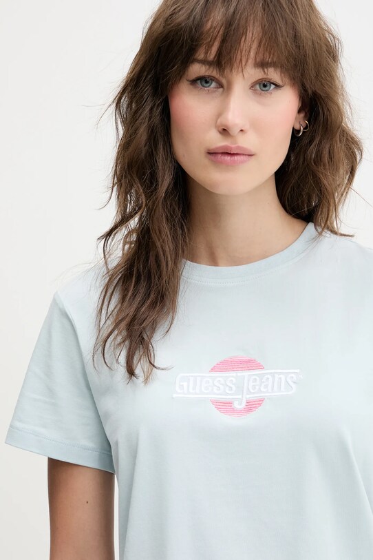 Одежда Футболка Guess Jeans W5GI26.J1314 голубой