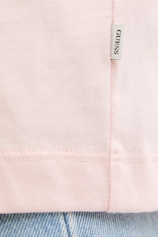 Guess Jeans tricou din bumbac roz W5GI29.K8HM0