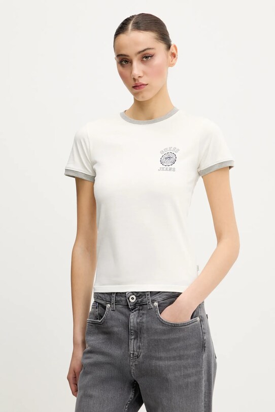 Guess Jeans pamut póló pamut bézs W5GI35.KCTX1