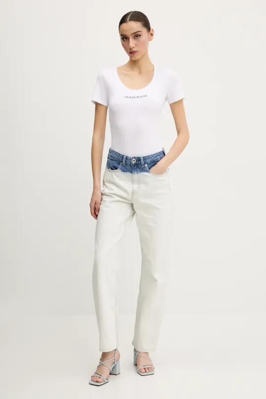 Guess Jeans t-shirt W5GP25.J1314 biały SS25