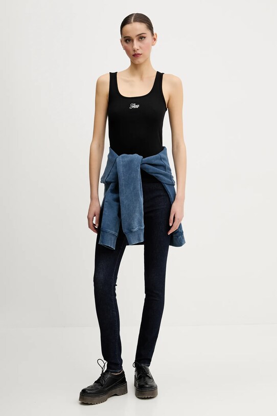 Топ Guess Jeans W5GP26.KA0H1 чорний SS25