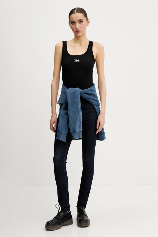 Топ Guess Jeans W5GP26.KA0H1 чёрный SS25