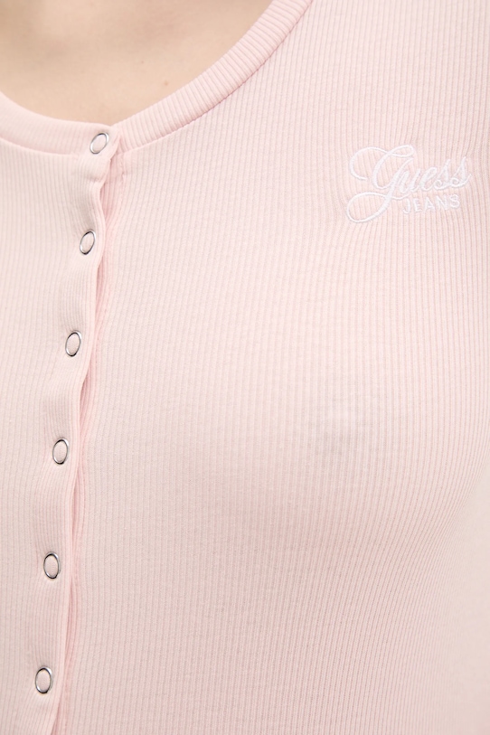 Тениска Guess Jeans W5GP27.KA0H1 розов