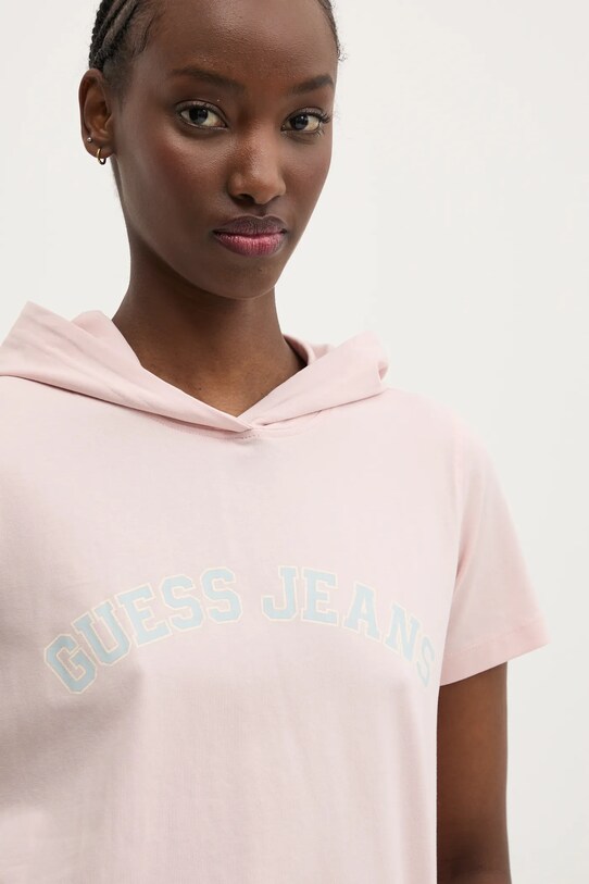 Tričko Guess Jeans ružová W5GP28.J1314