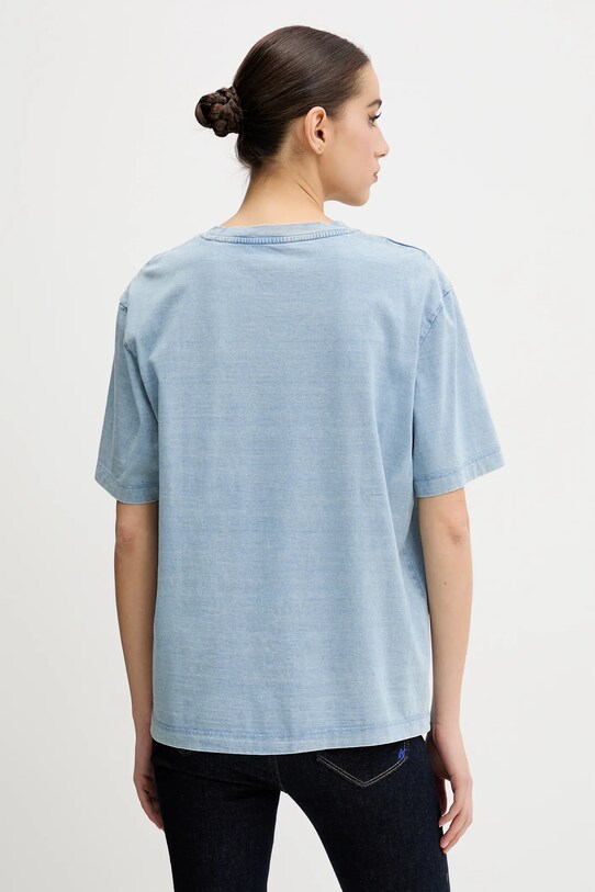 Odzież Guess Jeans t-shirt bawełniany W5GI28.KCTG1 niebieski