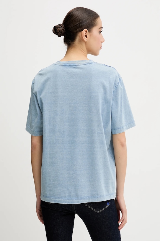Oblečení Bavlněné tričko Guess Jeans W5GI28.KCTG1 modrá