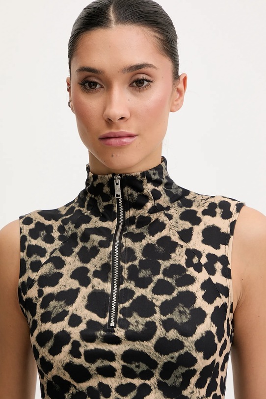 P.E Nation top treningowy Routine brązowy 251W086