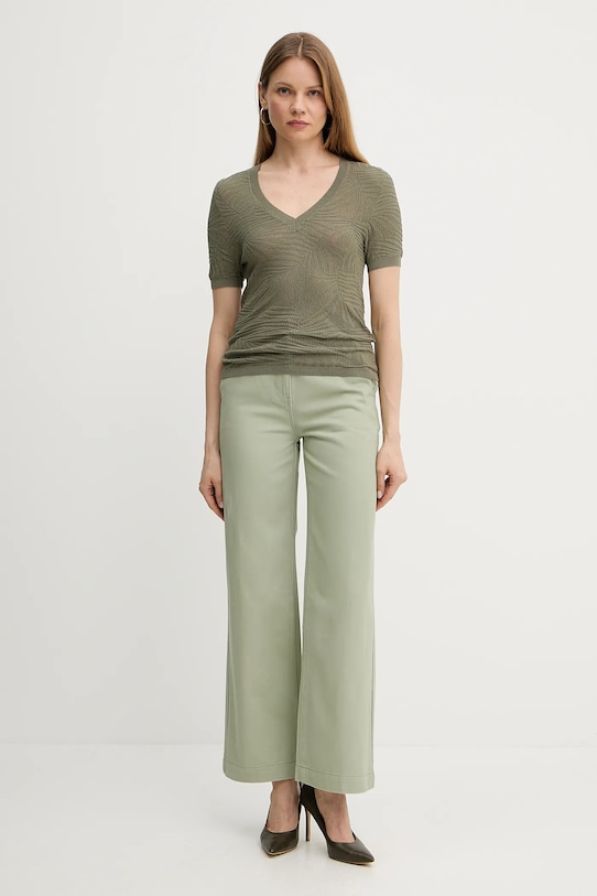 Morgan t-shirt MPALM MPALM zielony SS25