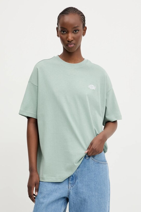 Dickies t-shirt bawełniany bawełna zielony DK0A4Y1BK361