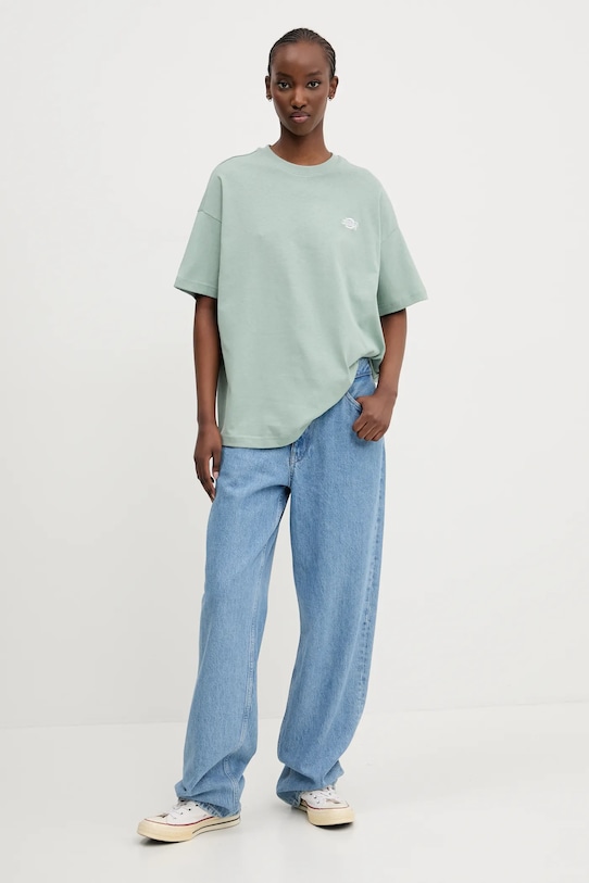 Dickies tricou din bumbac DK0A4Y1BK361 verde SS25