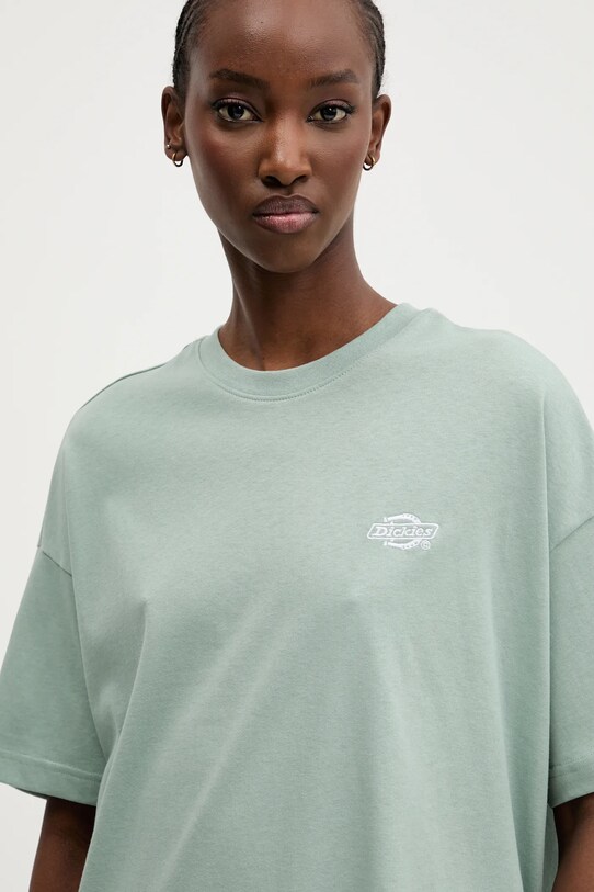 Dickies t-shirt bawełniany zielony DK0A4Y1BK361